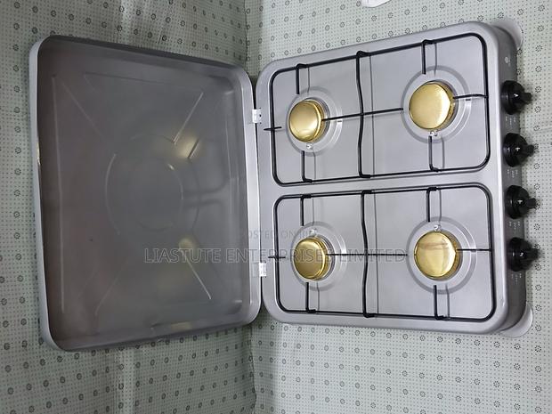 4-Burner Nunix Gas Stove – Auto Ignition for Quick Start