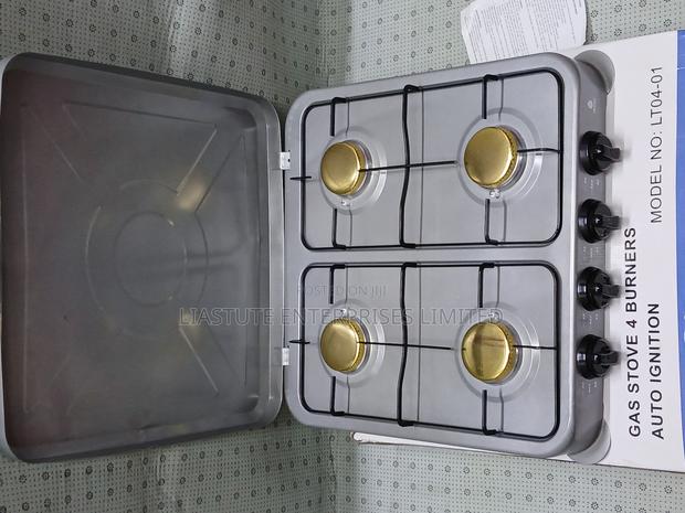 Auto Ignition Gas Cooker – 4-Burner Nunix Stove for Home Use