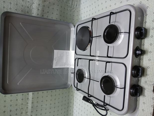 Nunix 4-Burner Stove – 3 Gas, 1 Electric With Auto Ignition