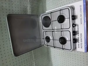 Nunix 3+1 Burner Gas Electric Cooker – Safe Auto Ignition