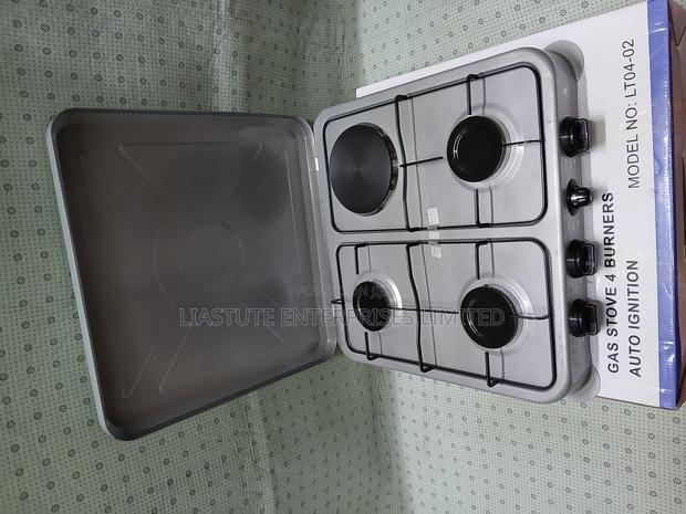 Nunix 3+1 Burner Gas Electric Cooker – Safe Auto Ignition