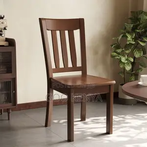 Home Dining Chair; Armless Wooden Chair With Elegant Finish