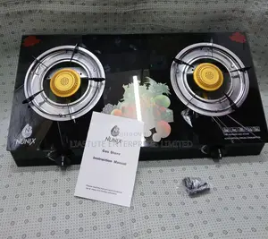 Modern 2-Burner Glass Gas Stove