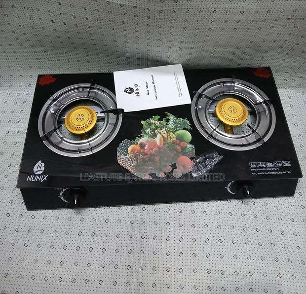 Glass Top 2-Burner Gas Cooker – Smart Cooking Solution