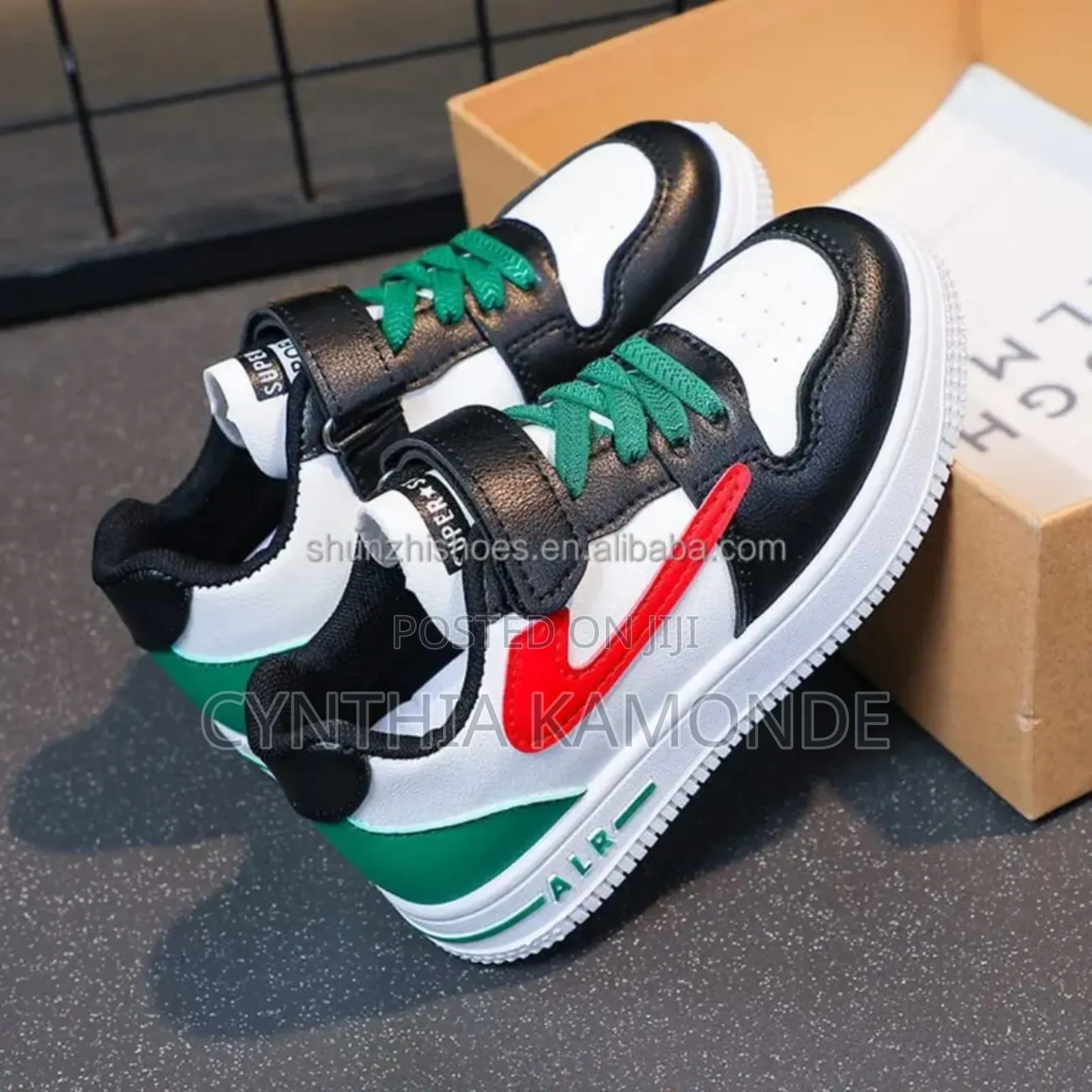 Green Blue Kids Sneakers