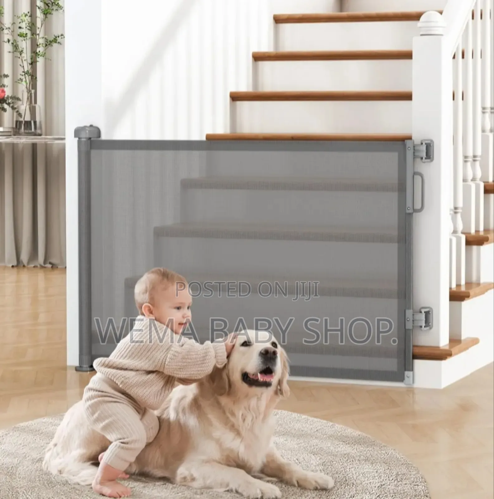 Retractable Baby/Pet Safety Gate /Stair Guard