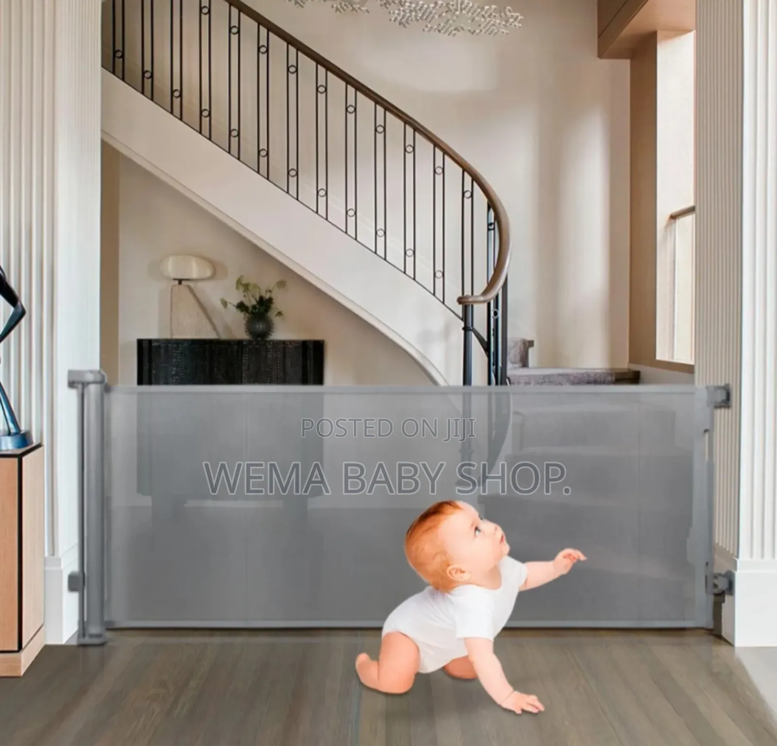 Retractable Baby/Pet Safety Gate /Stair Guard