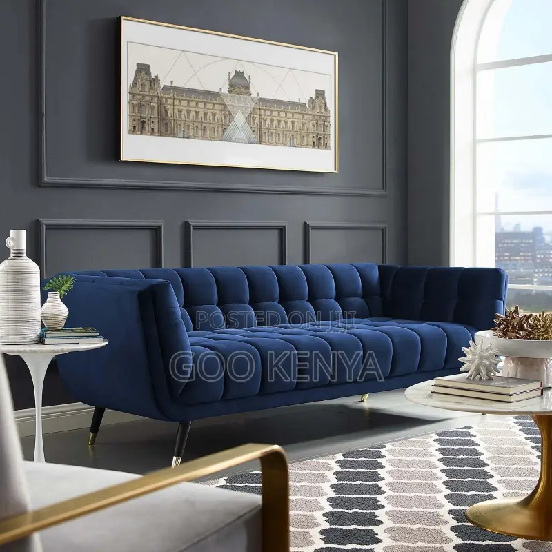 Home Sofa; Soft Fabric 3-Seater Sofa for Comfort and Style