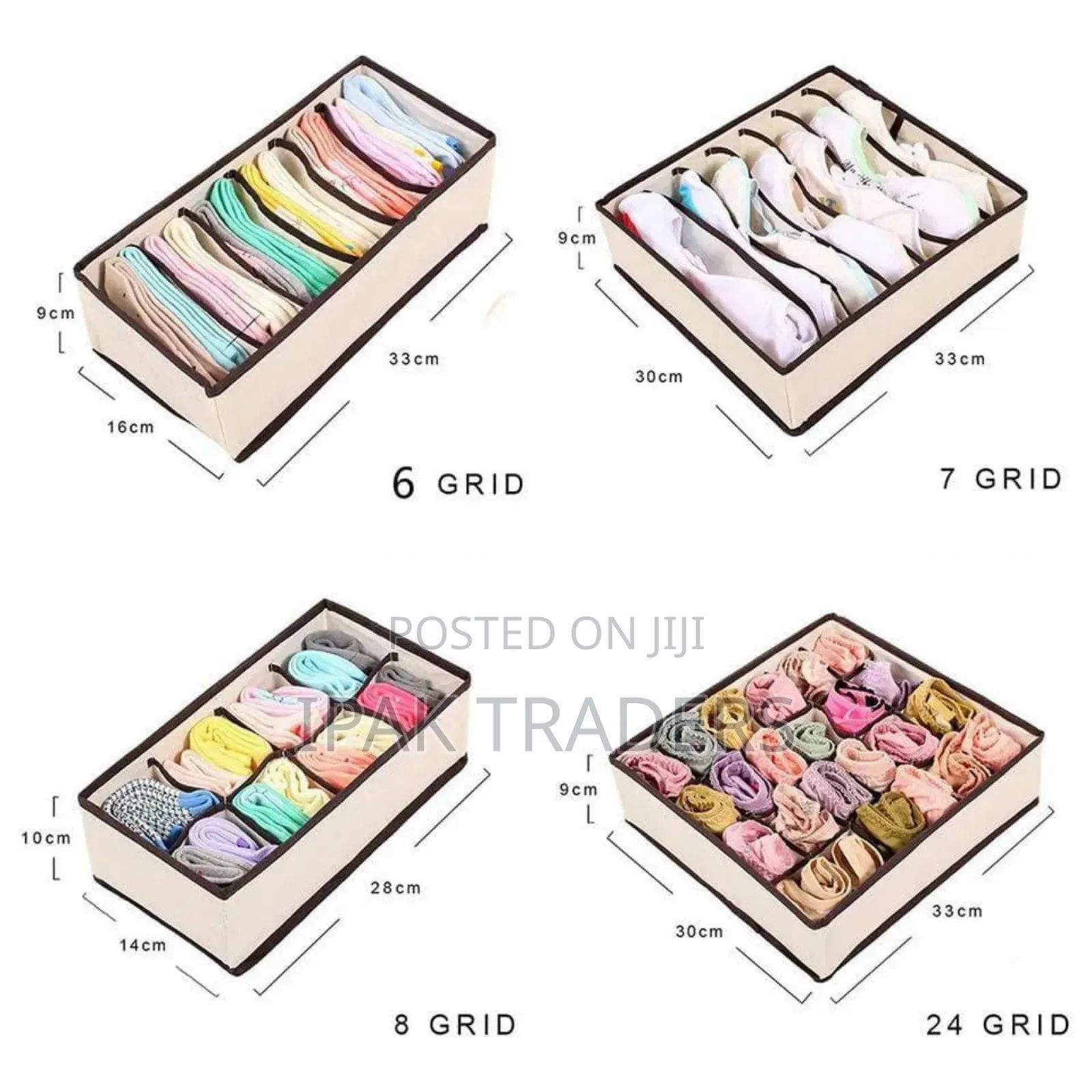 *4pcs Set Undergarments Organizer/ Multipurpose Closet Organizer