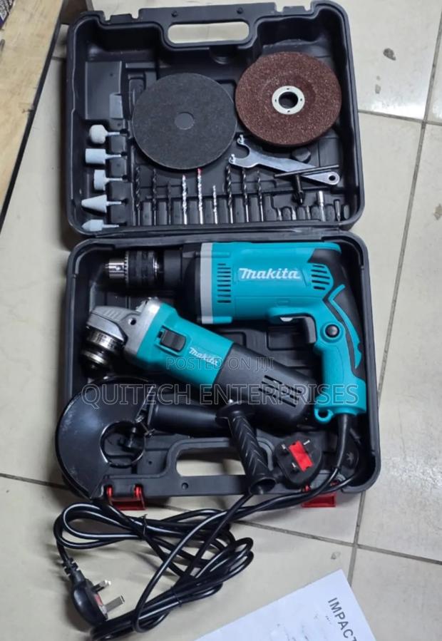 Makita Combo Machine (Makita Impact Drill Plus 4" Grinder) - main view