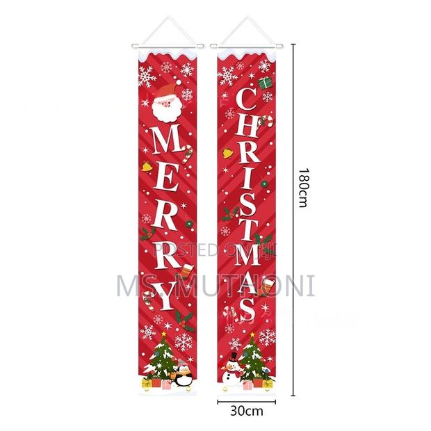 Merry Christmas Banners Christmas Decorative Door Banner - thumbnail 2