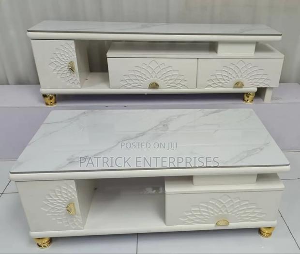 Imported Modern Marble Coffee Table+ Tv Stand