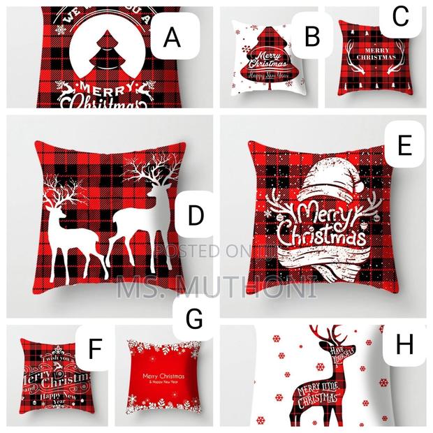 A Pair (2) Christmas Pillow Covers (No Filler)
