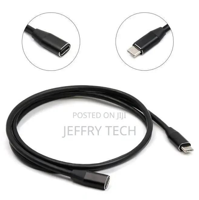 1m Usb 3.1 Type-C Extension Charging Cable Male to Female Cord Lead B