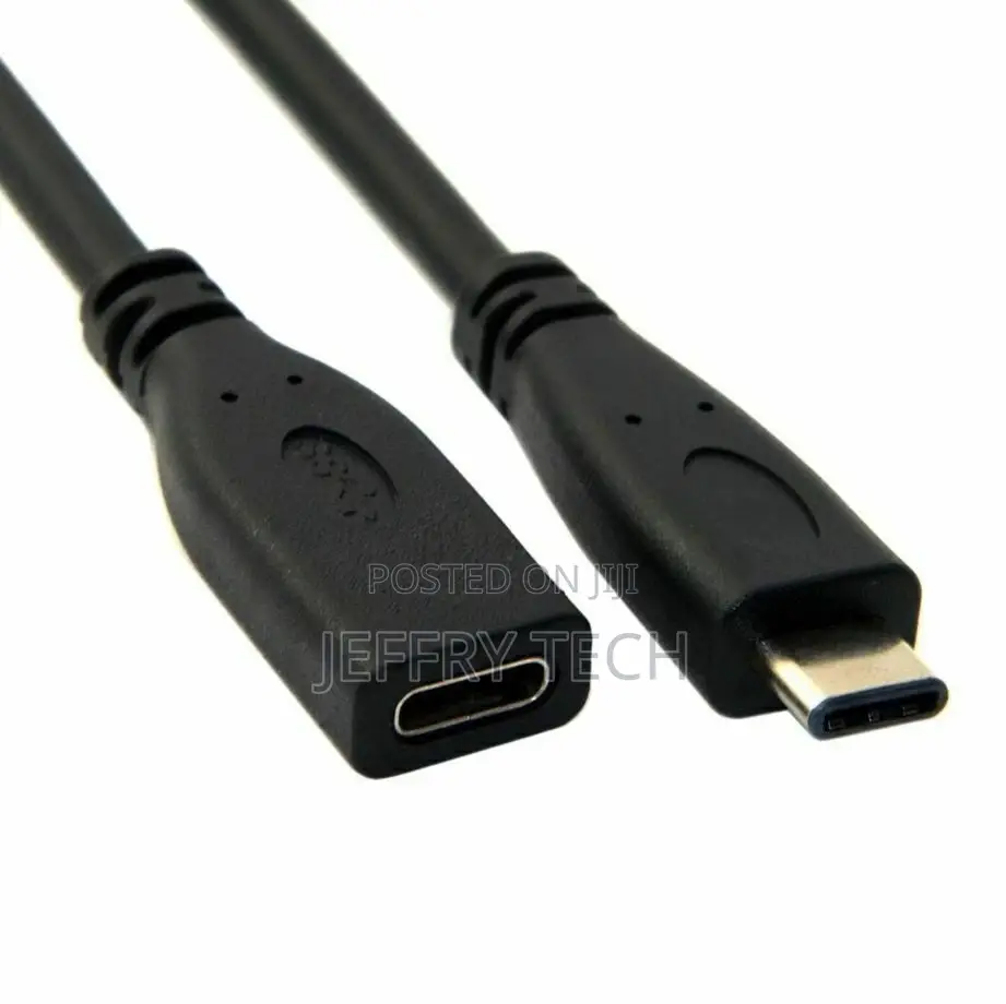 1m Usb 3.1 Type-C Extension Charging Cable Male to Female Cord Lead B