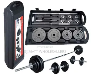 50kgs York Dumbbell Set With Barbell
