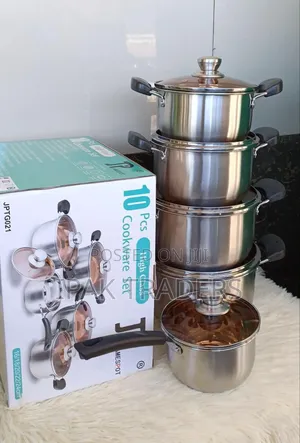 *James Pot 10pc Cookware Set*
Stainless Steel