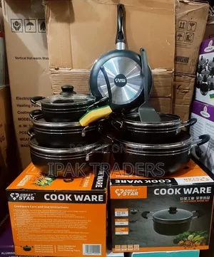 *Great Star 14pc Black Cookware Set*
*20/22/24/28/30cm Pots*