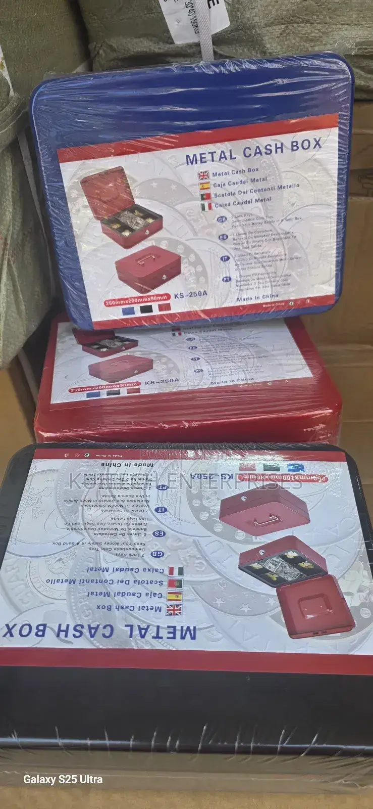 Metallic Cash Box/ Quality Cash Box Metallic 200a