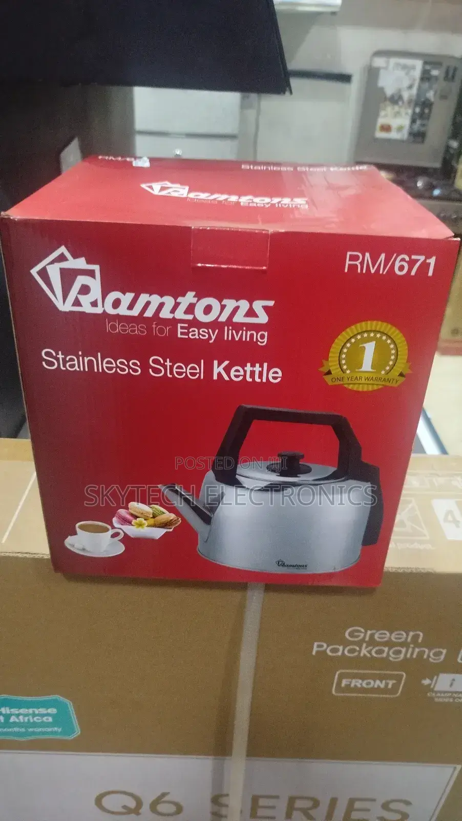 Ramtons Stainless Steel Kettle