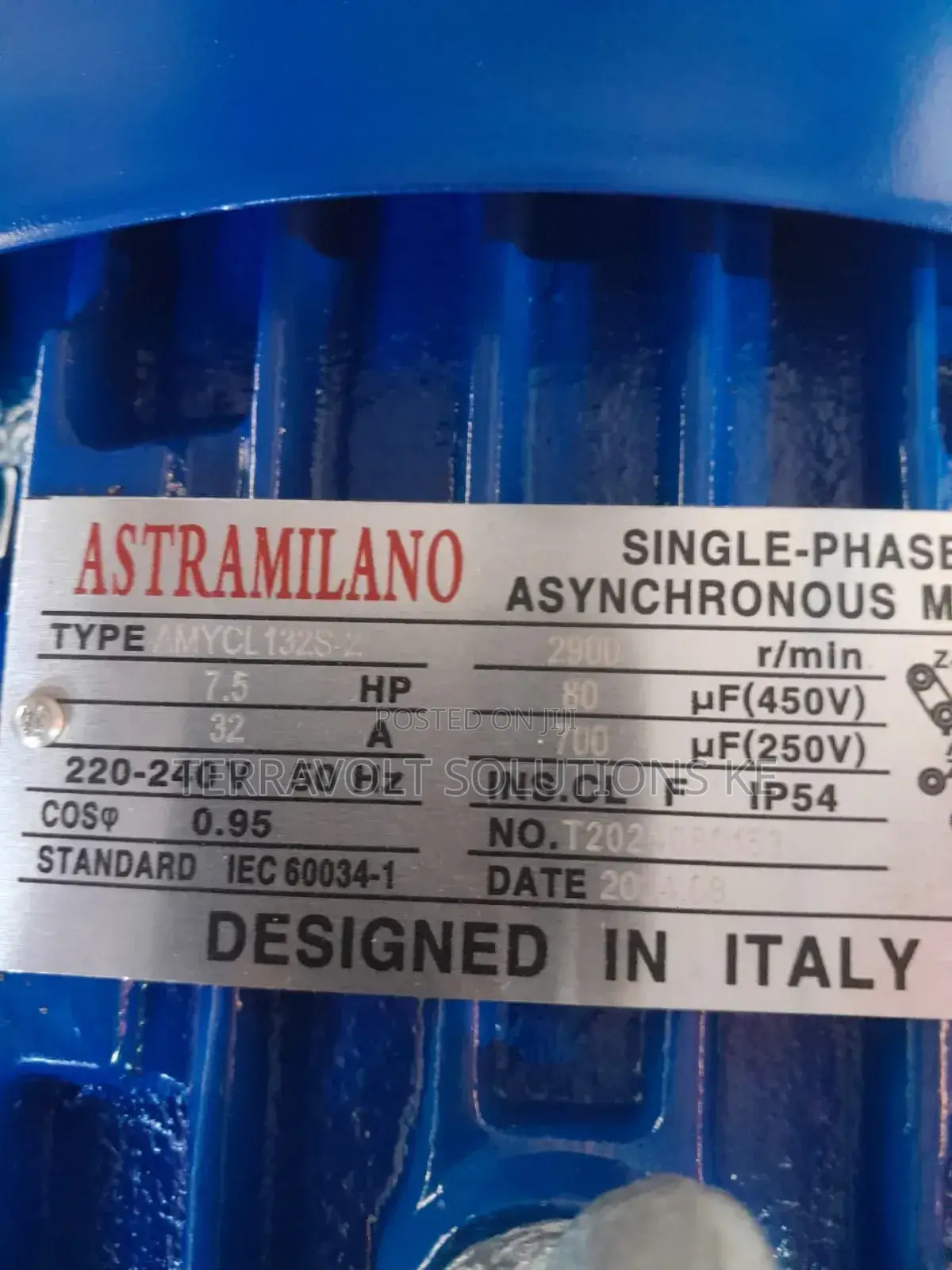 Astramillano 7.5hp Single Phase Motor