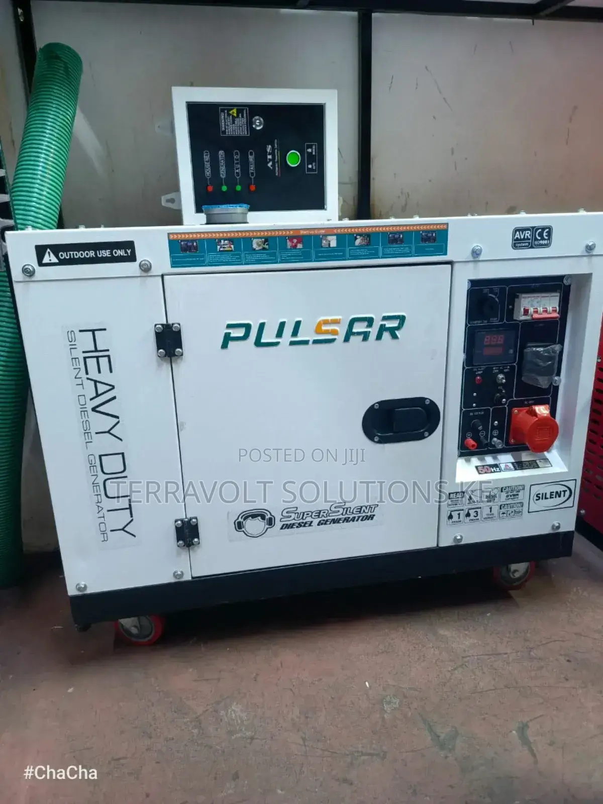 15kva Pulsar Hybrid Silent Diesel Generator (Single 3phase) With Ats