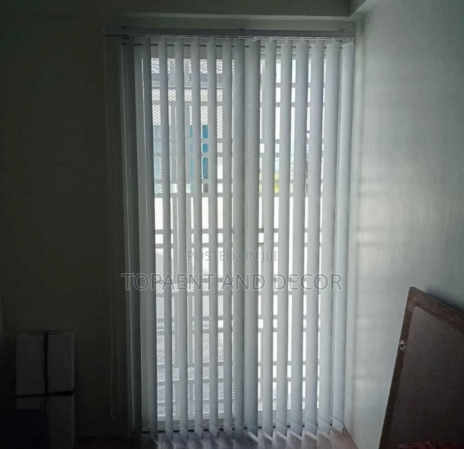 Unique Patterned Vertical Blinds for Living Spaces