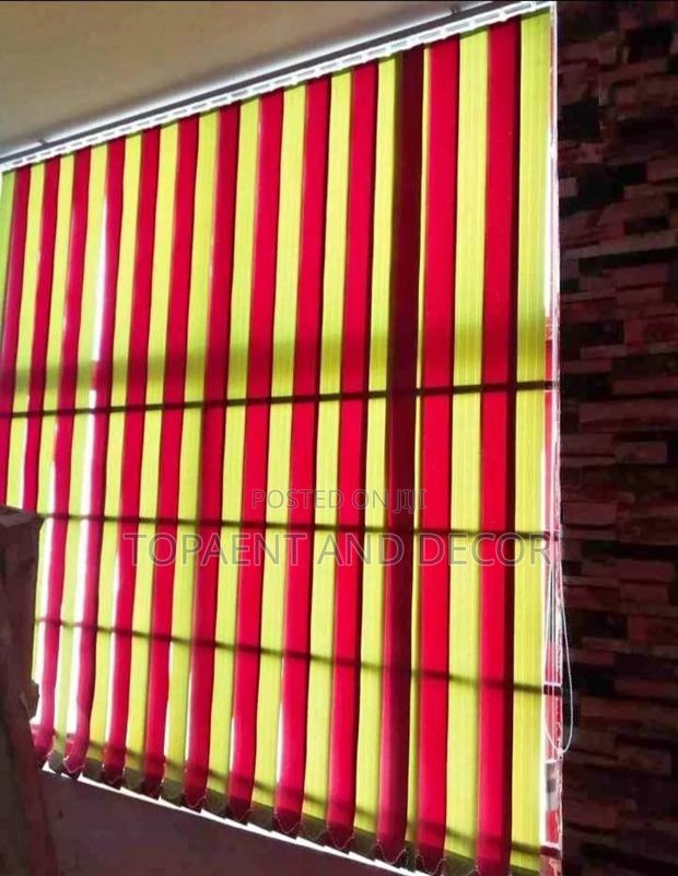 Colourful Beautiful Fabric Vertical Blinds That Adds a Soft Touch