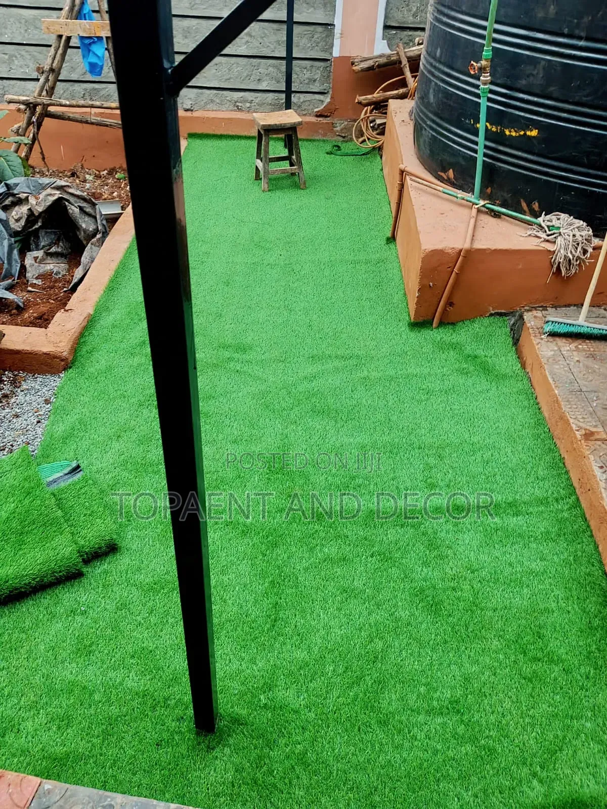 Stylish Synthetic Grass Great for Kids Playing Space