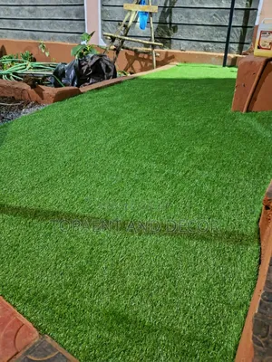 Lush Green Turf Grass Carpet Easy to Clean