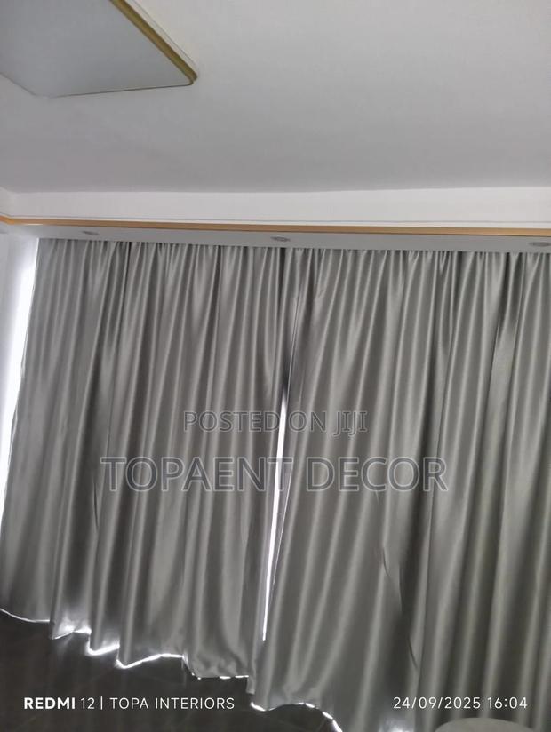 Total Blackout Grey Quality Window and Door Curtains