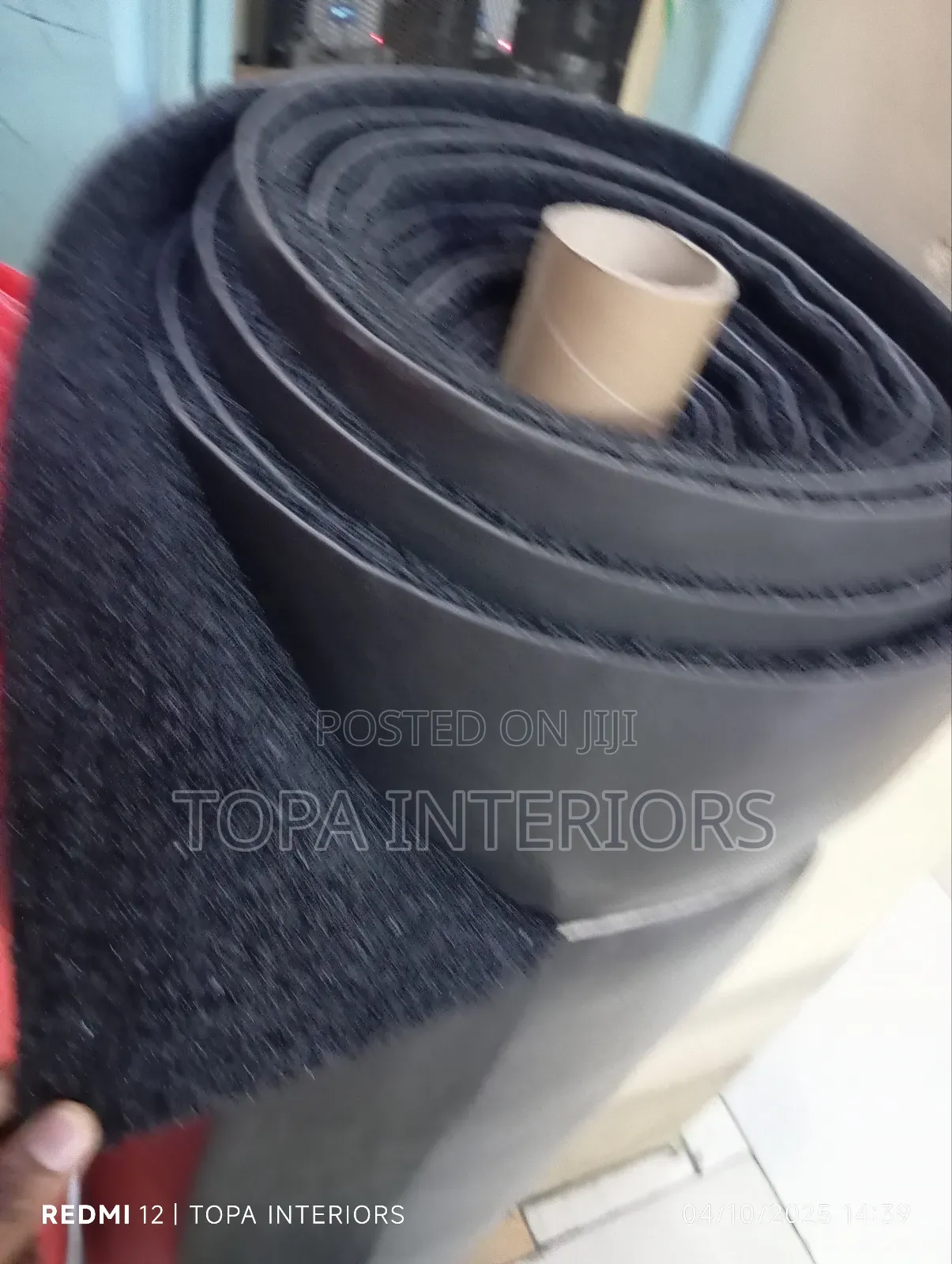 Black PVC Spaghetti Antislip Site Rubber Mats for Slippery Floors