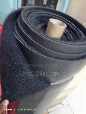 Black PVC Spaghetti Antislip Site Rubber Mats for Slippery Floors