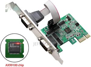 Pcie 2 Port Serial Expansion Card Pci Express to Industrial Rs232 Com