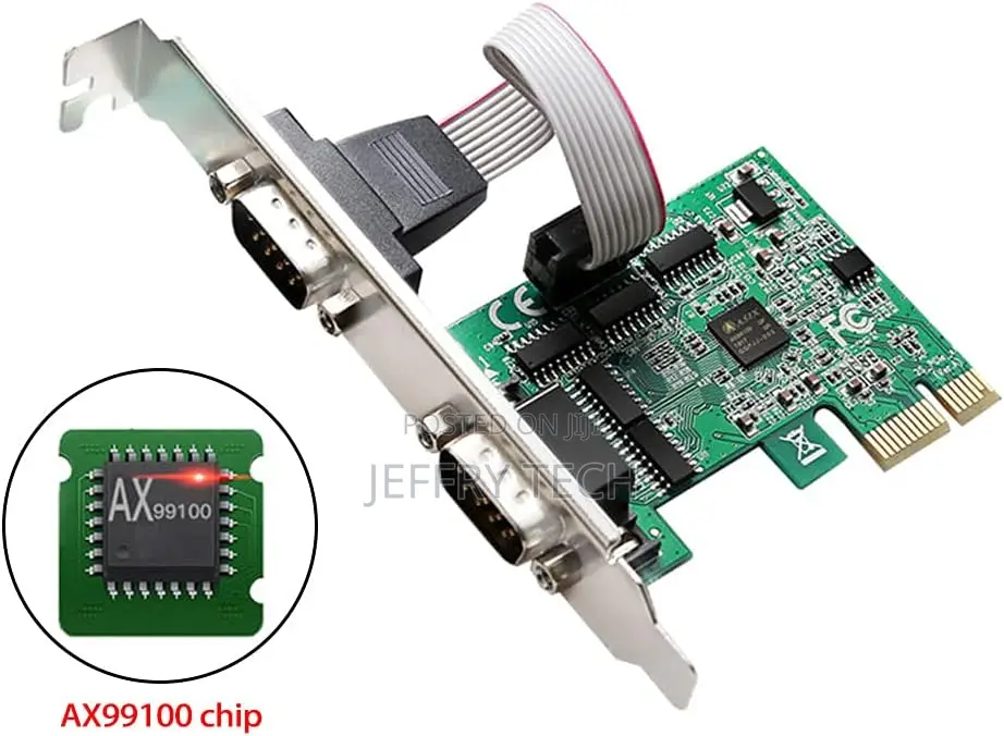 Pcie 2 Port Serial Expansion Card Pci Express to Industrial Rs232 Com