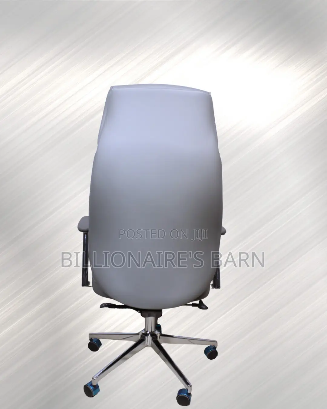 Grey Executive Leather Office Chair (Plush) — Offer Valid This Week