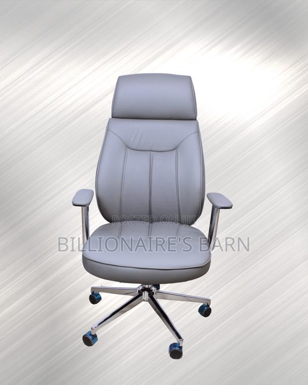 Grey Executive Leather Office Chair (Plush) — Offer Valid This Week - thumbnail 2