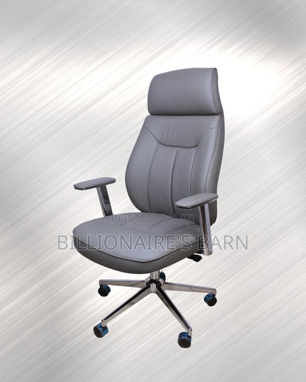 Grey Executive Leather Office Chair (Plush) — Offer Valid This Week - thumbnail 4
