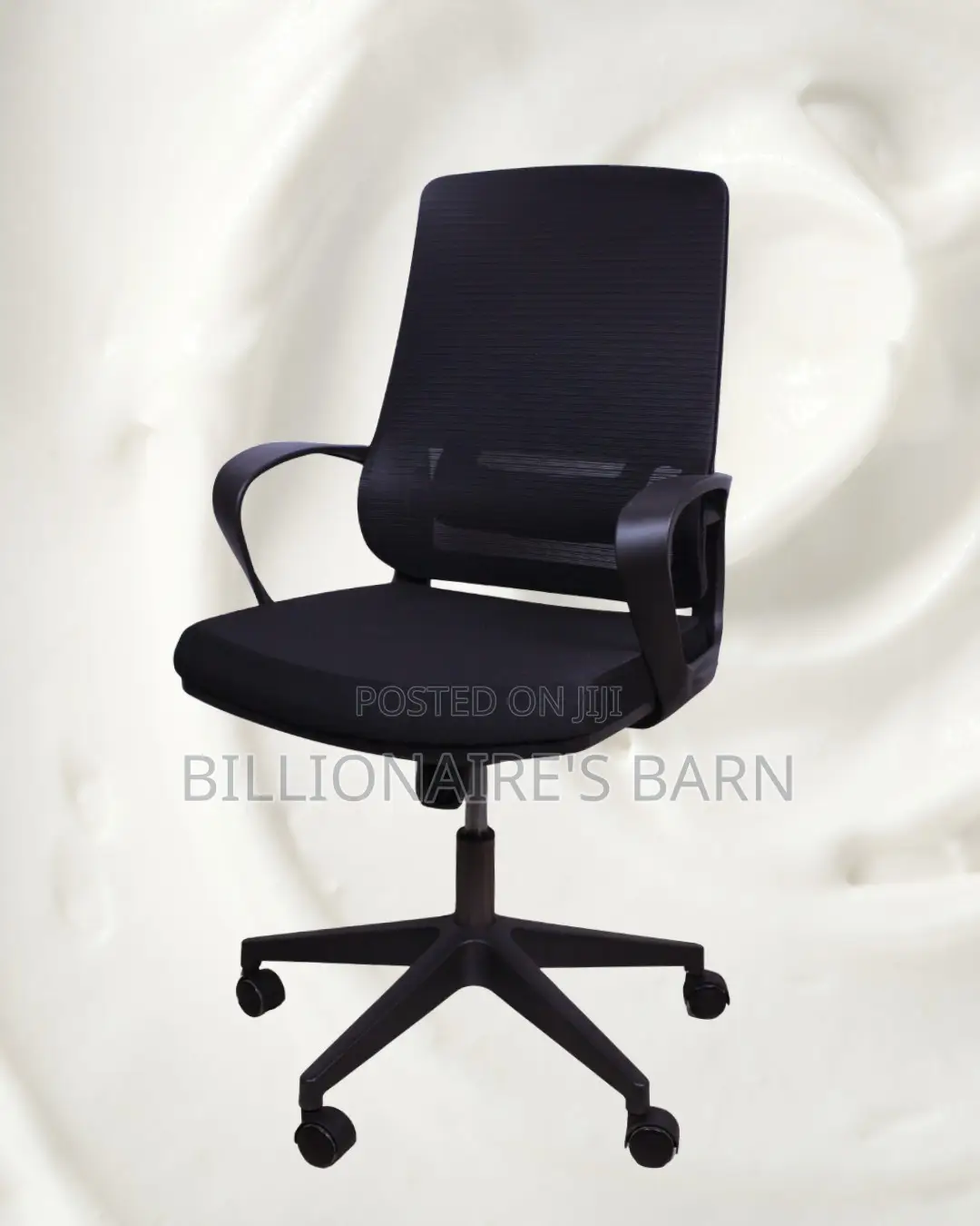 Orthopedic Black Ergonomic Mesh Office Chair — Boosts Posture Focus