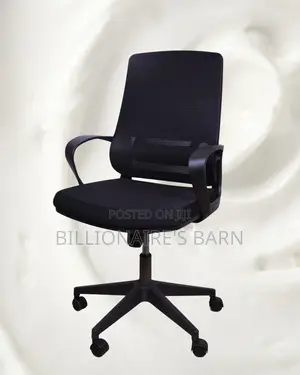 Orthopedic Black Ergonomic Mesh Office Chair — Boosts Posture Focus