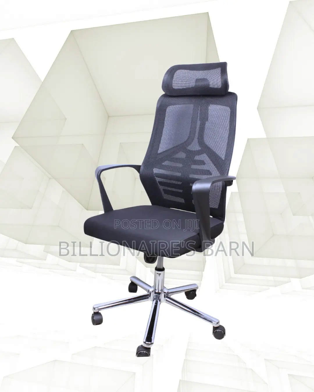 High Back Mesh Office Chair | Ergonomic Swivel Base
