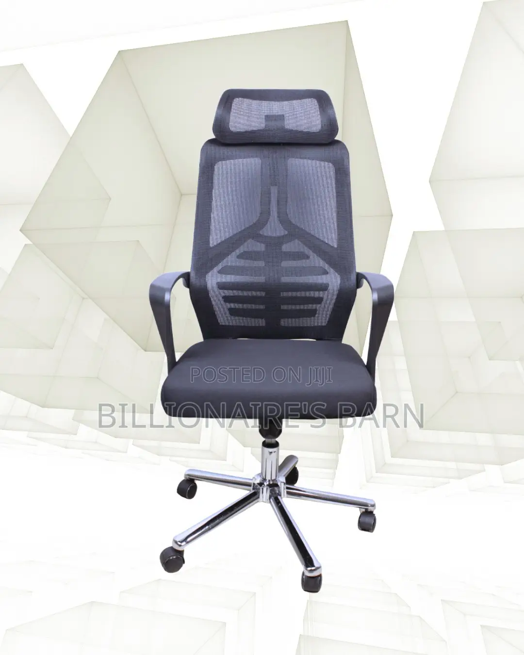 High Back Mesh Office Chair | Ergonomic Swivel Base