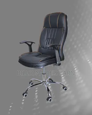 Executive Leather Office Chair | Ergonomic Padded Armrests