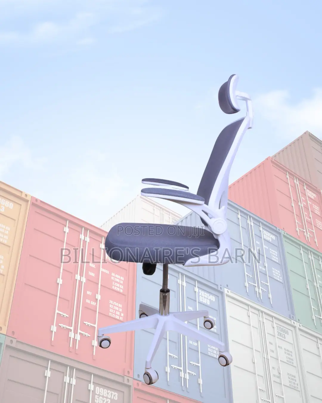 Modern White Ergonomic Office Chair | Scratch-Resistant Finish