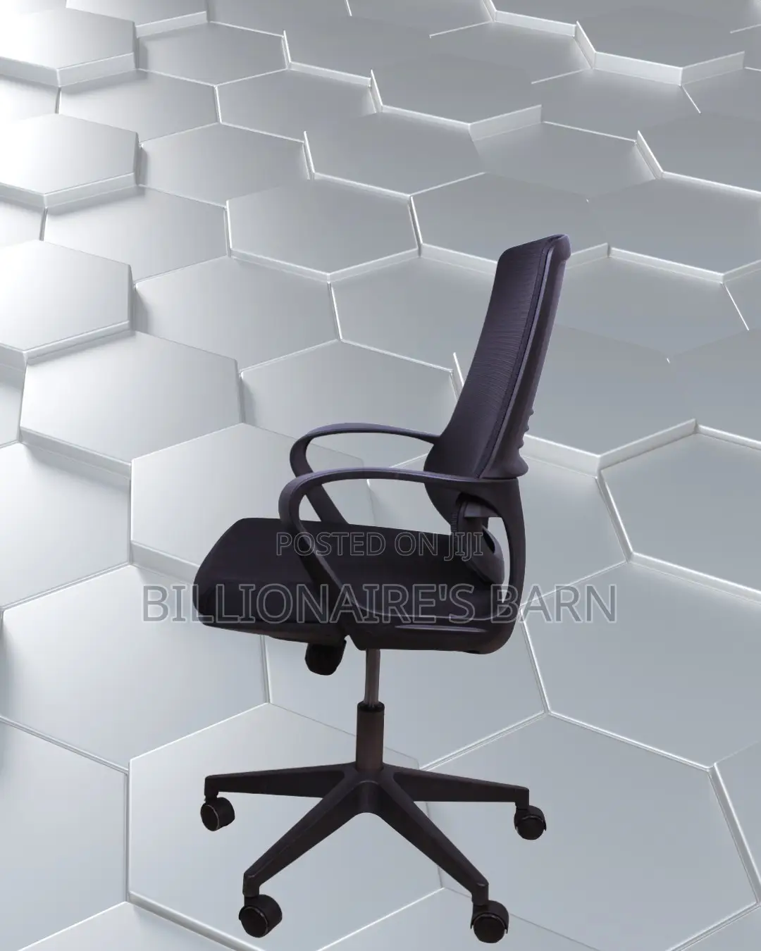 Black Ergonomic Mesh Office Chair | Modern Tilt Lock Mechanism