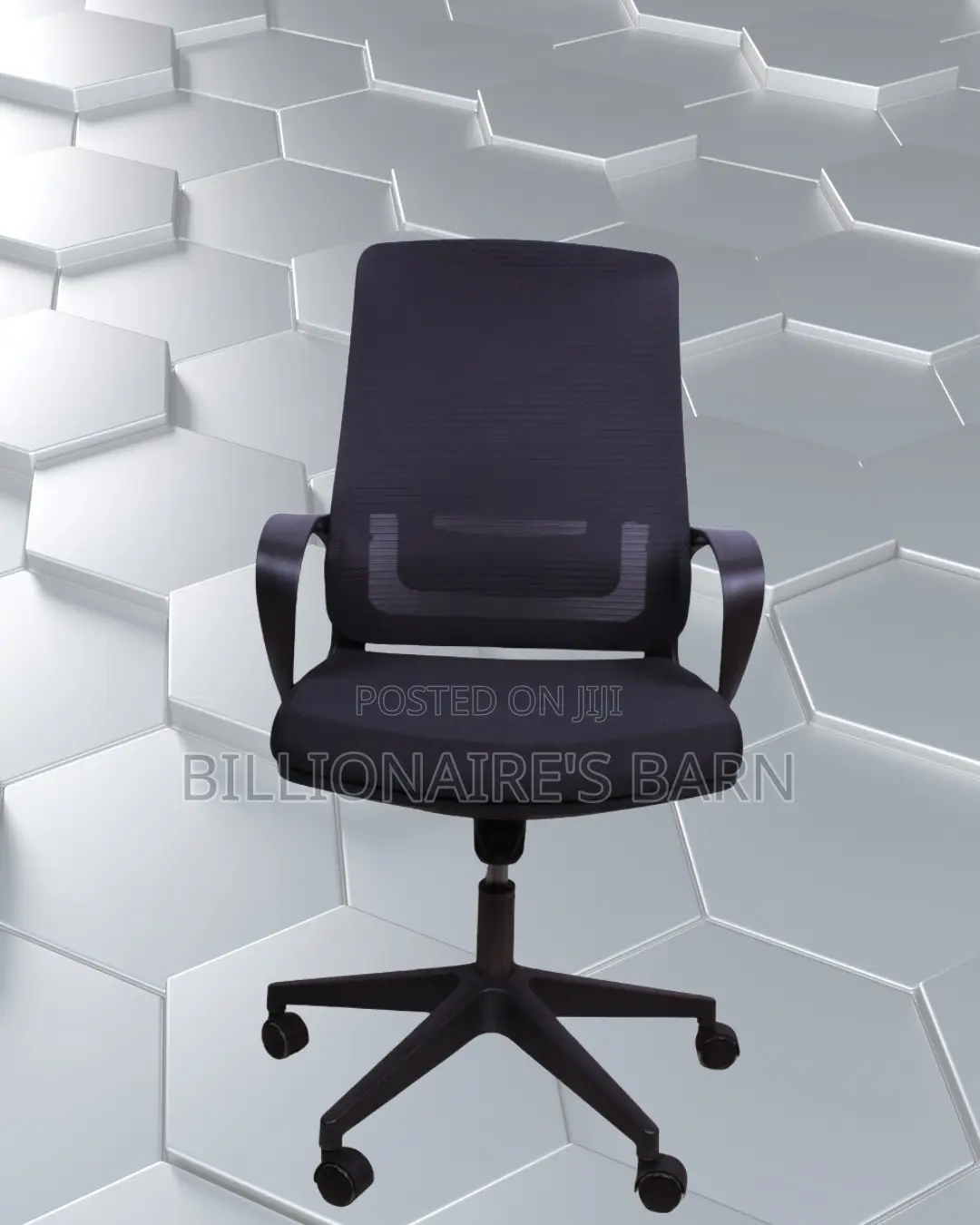 Black Ergonomic Mesh Office Chair | Modern Tilt Lock Mechanism