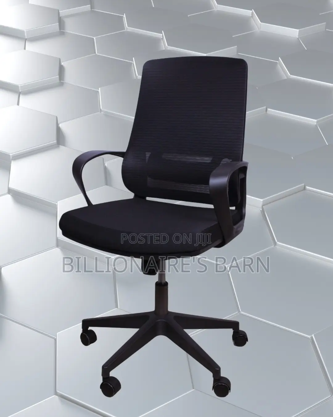 Black Ergonomic Mesh Office Chair | Modern Tilt Lock Mechanism