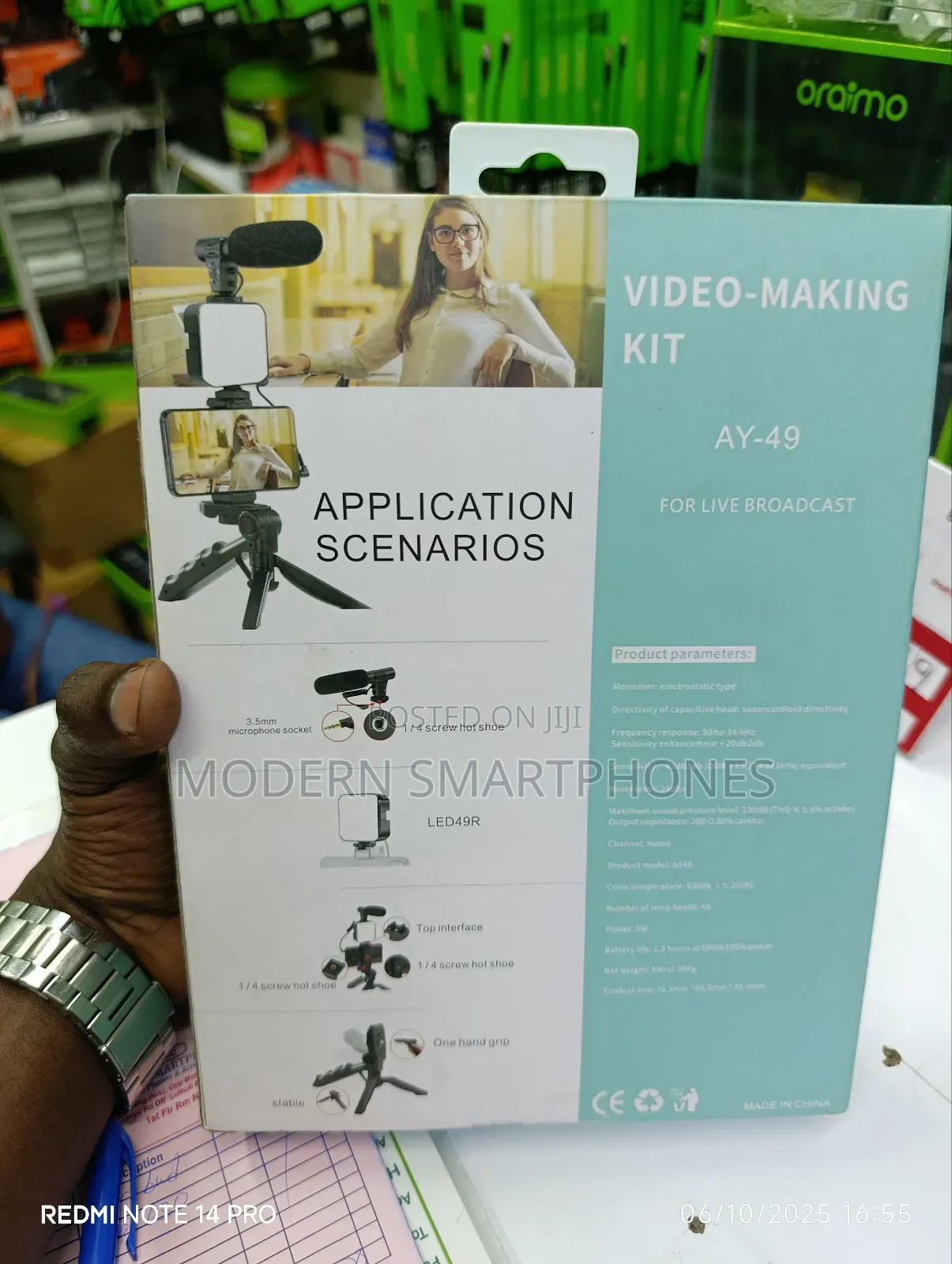 Vlogging Kit - Smartphone Camera Video Kit, Tripod + Microphone