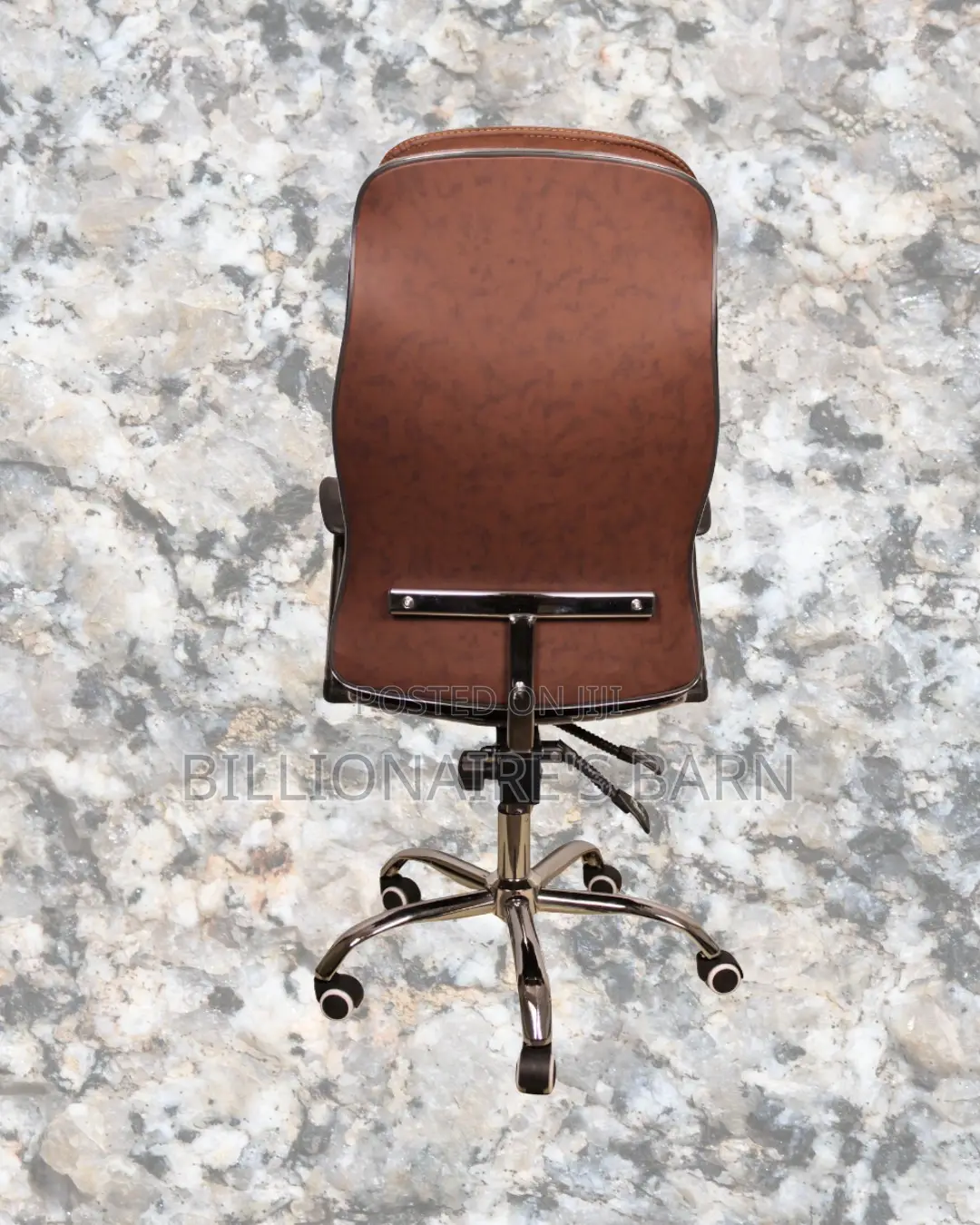 Plush Ergonomic Executive Leather Chair | Padded Armrests