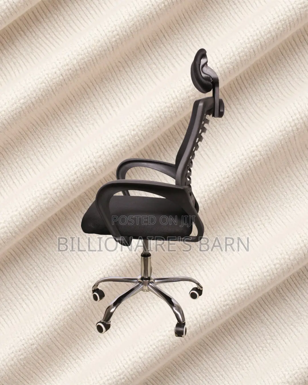 Pro-Grade Secretarial Mesh Chair — Relieves Lower Back Pressure